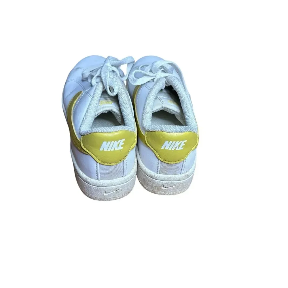 Nike Court Royale 2 Women Shoes White Yellow Size 7 Casual Sneaker CU9038 107